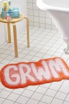 URBAN OUTFITTERS GRWM BATH MAT IN ORANGE AT URBAN OUTFITTERS