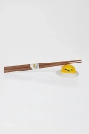 Urban Outfitters Gudetama The Lazy Egg Ceramic Chopstick Holder Set In Yellow At