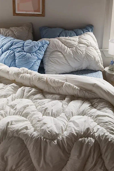 Urban Outfitters Gwendolyn Puffy Comforter In Bright White At  In Gray