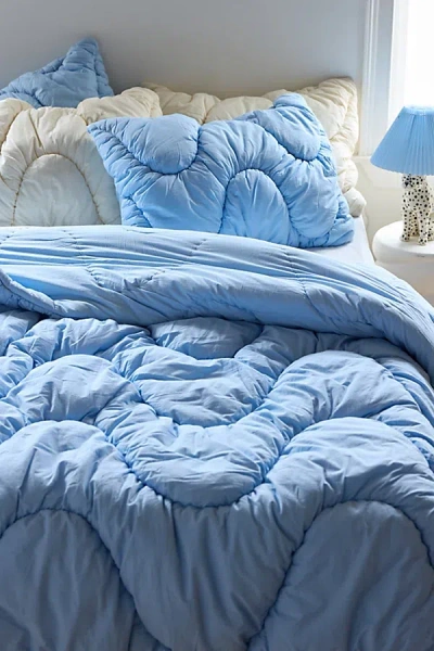 Urban Outfitters Gwendolyn Puffy Comforter In Chambray At  In Blue