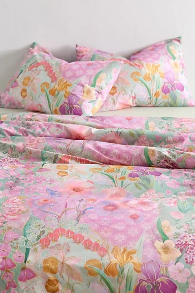 Urban Outfitters Halcyon Floral Patterned Duvet Cover In Lavender At  In Multi