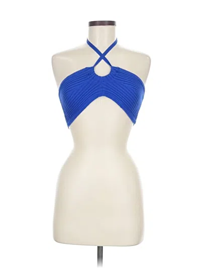 Urban Outfitters Halter Top Blue Halter Neckline Tops