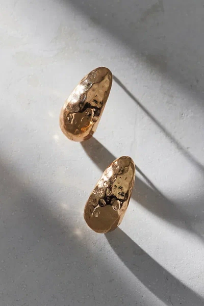 Urban Outfitters Hammered Dome Post Earring In Gold, Women's At