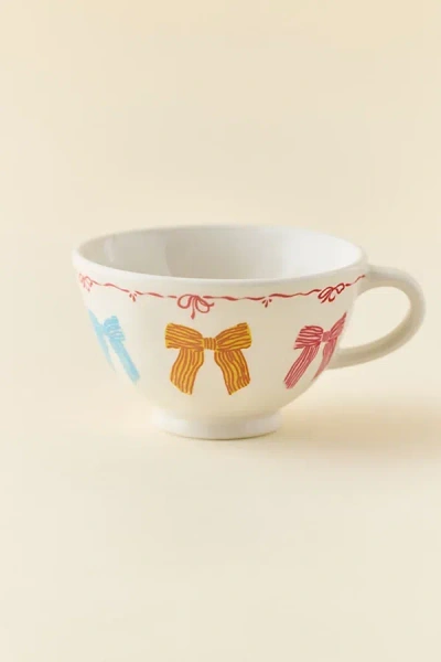 Urban Outfitters Hamptons Ceramic Teacup In Bows At