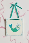 Urban Outfitters Hamptons Icon Ceramic Tile Wall Hanging In Cat Mermaid At