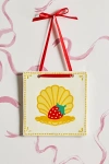 Urban Outfitters Hamptons Icon Ceramic Tile Wall Hanging In Strawberry Shell At