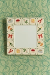 Urban Outfitters Hamptons Tile Square Ceramic Wall Mirror At  In Multi