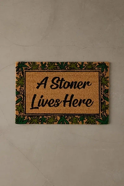 Urban Outfitters Happy Leaf Coir Doormat At
