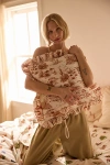 Urban Outfitters Harper Ruffle Throw Pillow In Western Toile At  In Brown