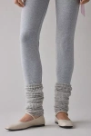 Urban Outfitters Hazel Soft Ribbed Knit Slouch Leg Warmers In Grey, Women's At  In Gray