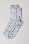 Urban Outfitters Heart Applique Crew Sock In Grey, Women's At  In Gray