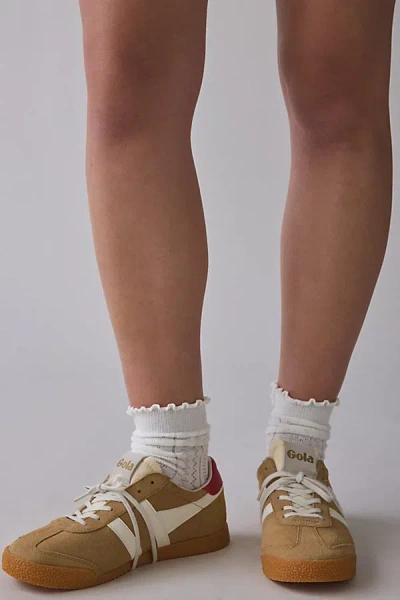 Urban Outfitters Heart Pointelle Sock In White, Women's At