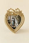 Urban Outfitters Heart Shaped Bow 4" X 4" Picture Frame In Gold At