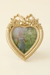 Urban Outfitters Heart Shaped Bow 4" X 4" Picture Frame In Gold At