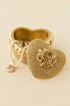 Urban Outfitters Heart Shaped Resin Trinket Box In Gold At