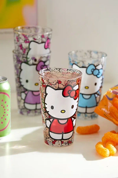 Urban Outfitters Hello Kitty 16 oz Pint Glass Set In Assorted At  In Multi