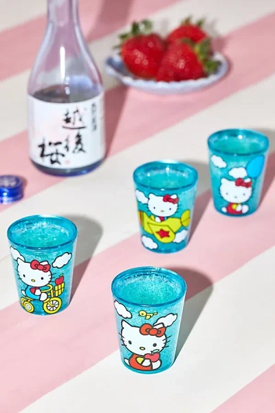Urban Outfitters Hello Kitty 2 oz Freeze Mini Gel Shot Glass - Set Of 4 In Blue At