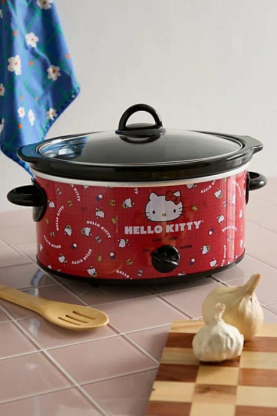 Urban Outfitters Hello Kitty 5-quart Slow Cooker At  In Red