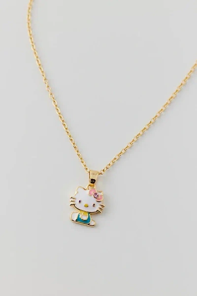 Urban Outfitters Hello Kitty Enameled Charm Necklace In Hello Kitty, Women's At  In Gold