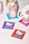 URBAN OUTFITTERS HELLO KITTY MULTI-COLOR GLASS COASTER SET AT URBAN OUTFITTERS