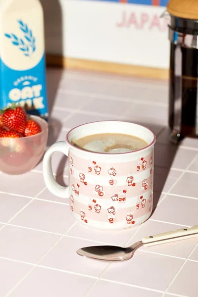 Urban Outfitters Hello Kitty Strawberry Milk Mug In Pink At