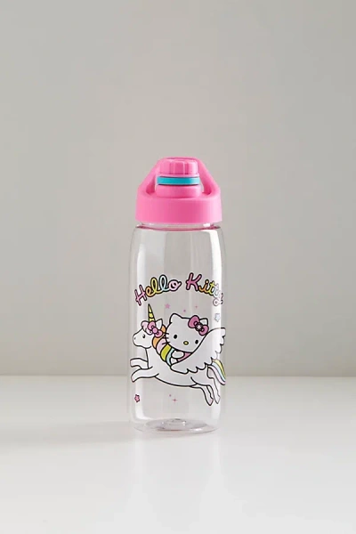 Urban Outfitters Hello Kitty Unicorn Water Bottle & Sticker Set In White At  In Pink