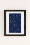 Urban Outfitters Helo Birdie Sky Swim Art Print In Black Wood Frame At