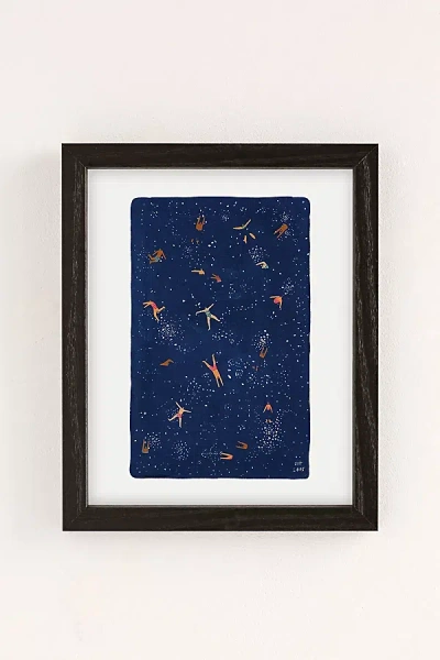 Urban Outfitters Helo Birdie Sky Swim Art Print In Black Wood Frame At
