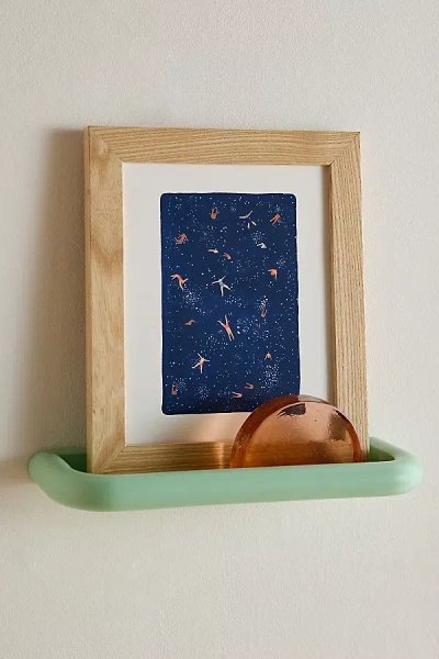 Urban Outfitters Helo Birdie Sky Swim Art Print In Natural Wood Frame At