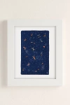 Urban Outfitters Helo Birdie Sky Swim Art Print In White Matte Frame At
