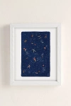 Urban Outfitters Helo Birdie Sky Swim Art Print In White Wood Frame At