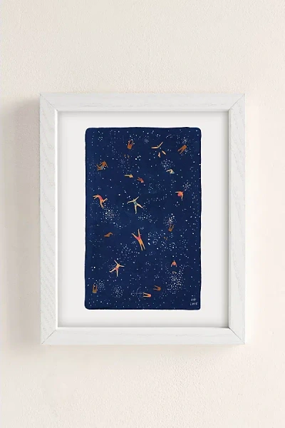 Urban Outfitters Helo Birdie Sky Swim Art Print In White Wood Frame At