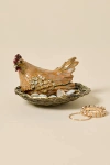 Urban Outfitters Hen Enameled Lidded Trinket Box In Brown At  In Brown
