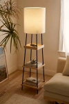 Urban Outfitters Hendrick Charging Floor Lamp In Natural At