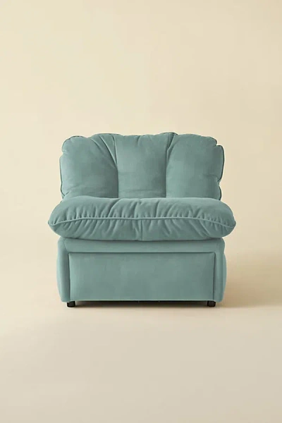 Urban Outfitters Hendrix Oversized Plush Upholstered Lounge Chair In Sky At