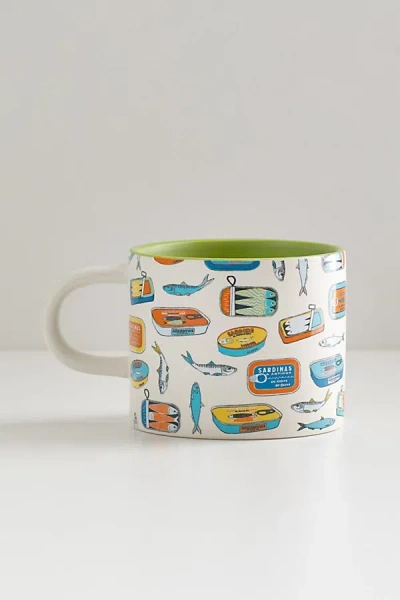 Urban Outfitters Hidden Icon Mug In Sardine At  In Green