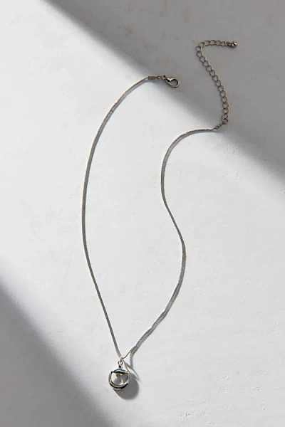 Urban Outfitters Horse Bit Pendant Necklace In Silver, Women's At