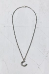 Urban Outfitters Horseshoe Pendant Stainless Steel Necklace In Silver, Men's At