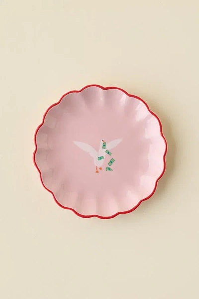 Urban Outfitters Icon Catch-all Dish In Goose Throwing Money At  In Pink