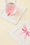 Urban Outfitters Icon Embroidered Fabric Coaster Set In Porto At