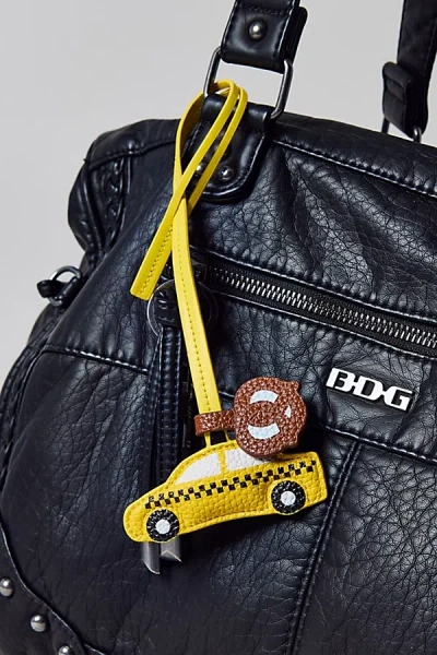 Urban Outfitters Icon Puffy Faux Leather Bag Charm In Taxi, Women's At  In Yellow