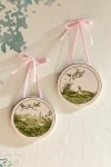 Urban Outfitters Illustrated Goose Hanging Wall Tile In Goose Fishing At