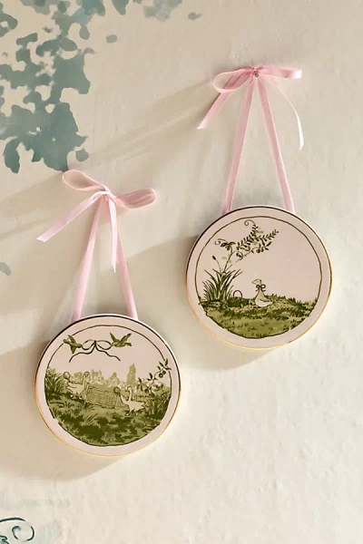 Urban Outfitters Illustrated Goose Hanging Wall Tile In Goose Fishing At  In Green