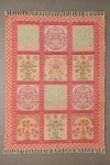 Urban Outfitters Ilona Floral Tile Printed Rug In Light Red At