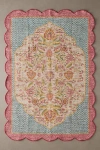 Urban Outfitters In Bloom Floral Scallop Printed Rug In Assorted At