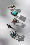 Urban Outfitters In The Desert Boho Turquoise Ring Set In Silver, Women's At  In Blue