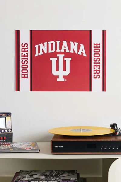 Urban Outfitters Indiana University Hoosiers Poster At  In Red