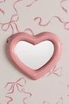 Urban Outfitters Inflated Heart Shaped Wall Mirror In Pink At  In Pink