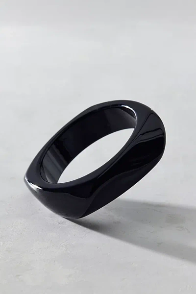 Urban Outfitters Iris Acrylic Chunky Bangle Bracelet In Black, Women's At