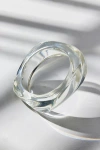 Urban Outfitters Iris Acrylic Chunky Bangle Bracelet In Clear, Women's At  In Transparent
